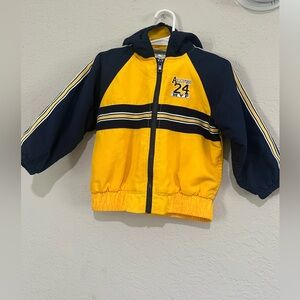 Al & Ray Yellow and Navy Hooded Jacket